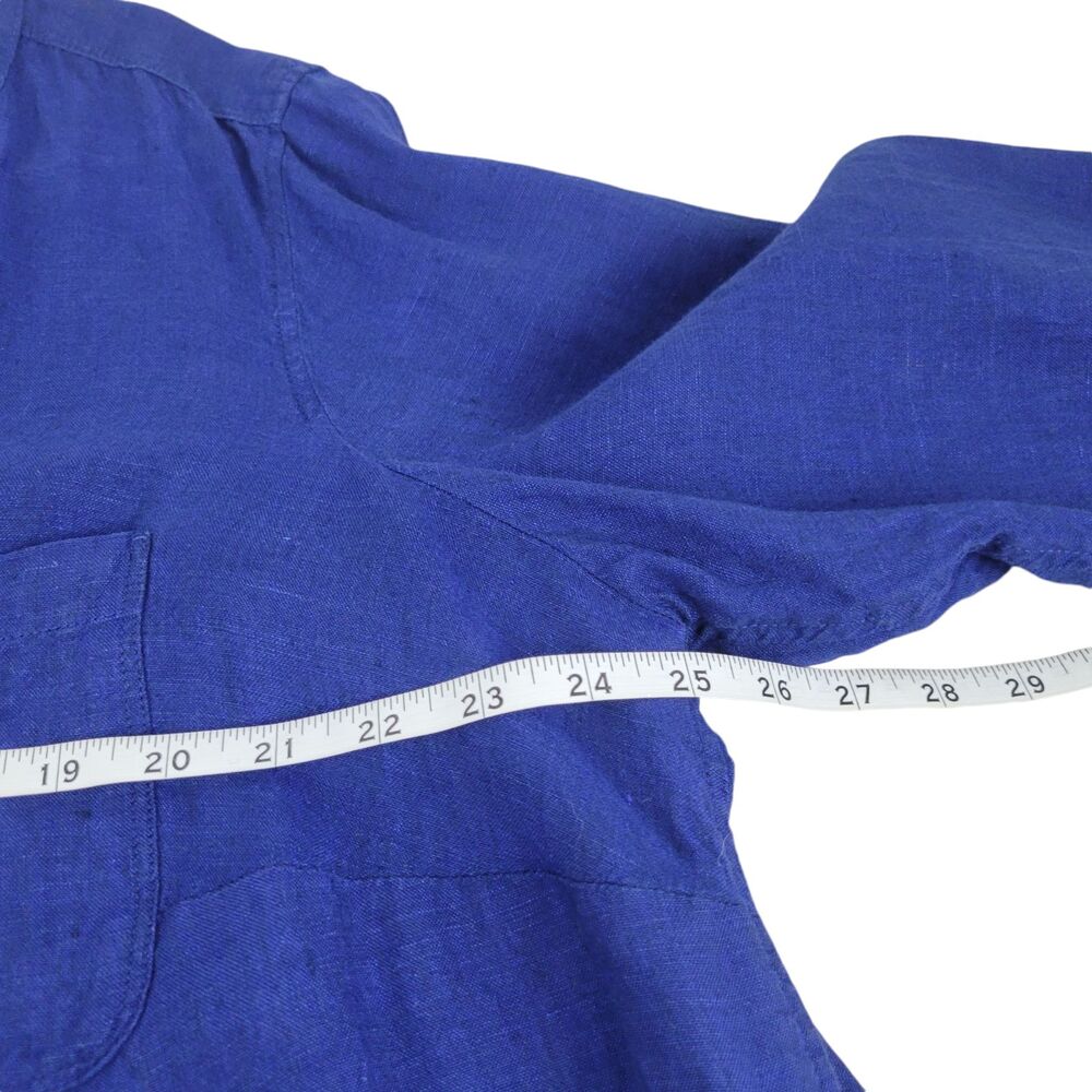 Talbots Plus Size 2x Side Button 100% Linen Band … - image 8